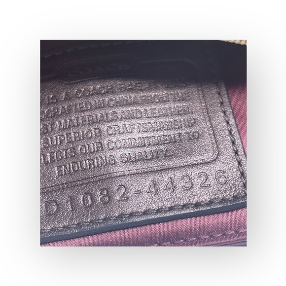 Coach ♕ Mia Lurex Signature C Top Handle Pouch Hobo Bag Handbag ♕ Light Khaki ♕ - Picture 13 of 16